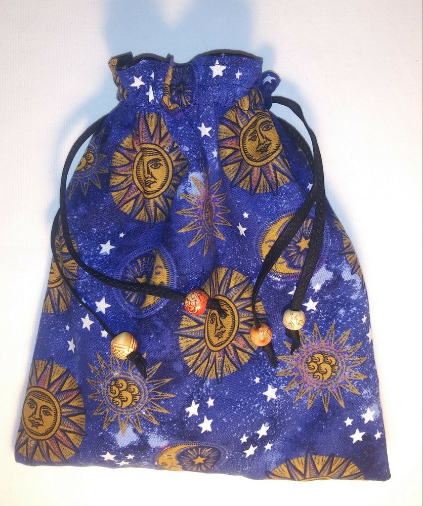 Celestial Sun and Moon tarot bag
