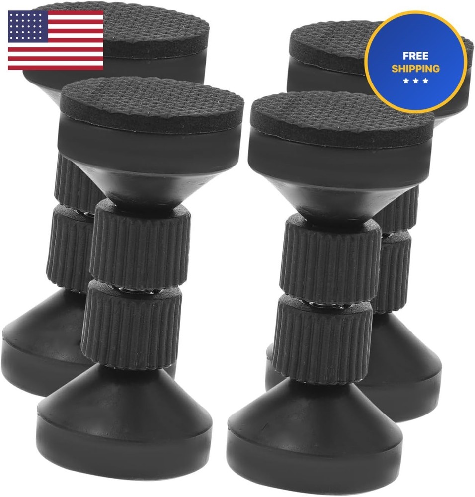 4pcs Adjustable Bed Frame Support Stoppers Bed Wall Stabilizer to Prevent Shake