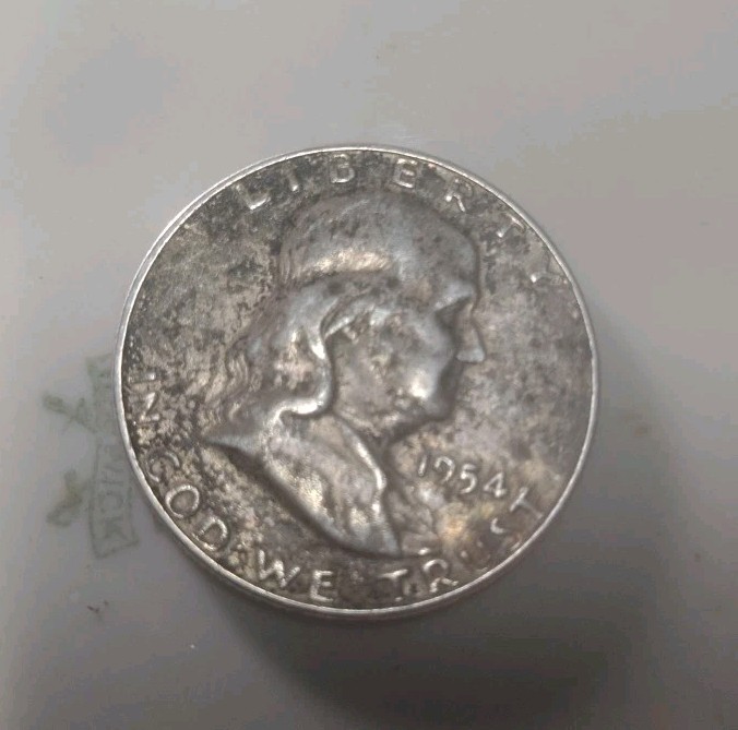 1954 Silver Half Dollar Benjamin Franklin Great Condition