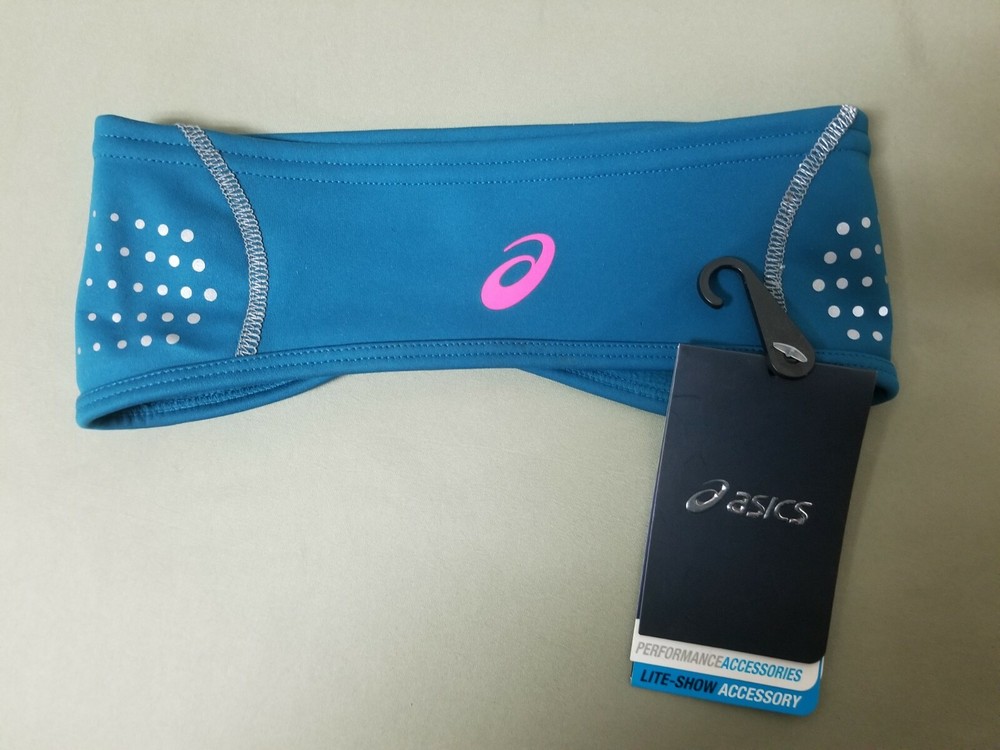 New Asics Lite-Show Wind Block Headband.
