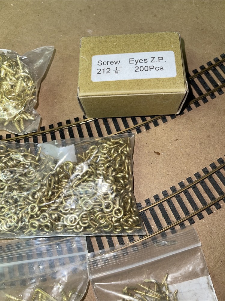 small brass Plate eye hooks And Cup Hooks