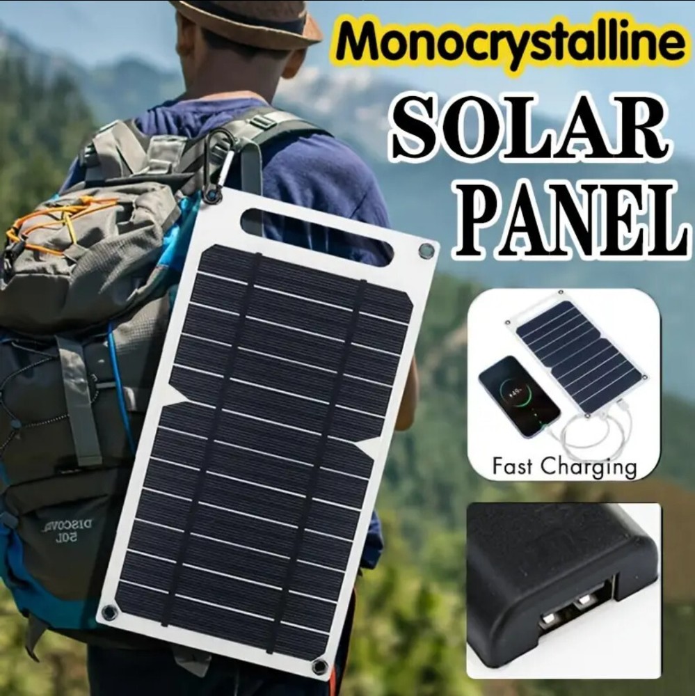 30W Solar Panel: Fast USB Charging for Power Banks, Phones & Camping
