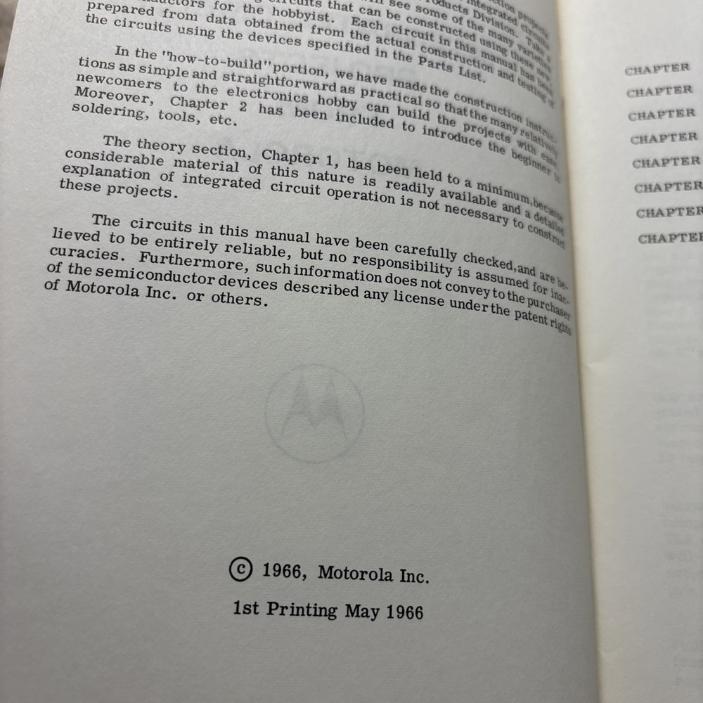 Integrated Circuit Projects From Motorola 1966