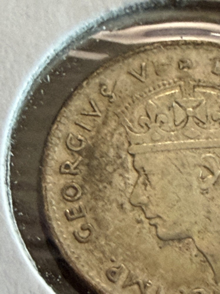 1947 C Newfoundland 5 Cents Silver Nice Grade