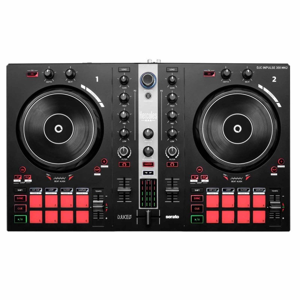 Hercules DJControl Inpulse 300 MK2 DJ Controller with Serato DJ Lite