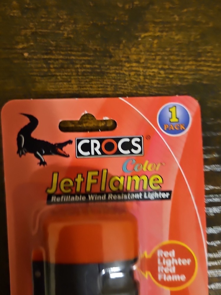 CROCS Color Jet Flame Refillable Red Lighter