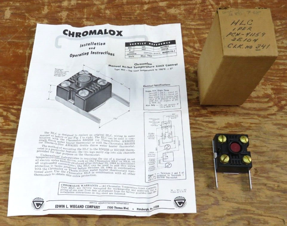 CHROMALOX HLC 3001A High Limit Control | M40410-1