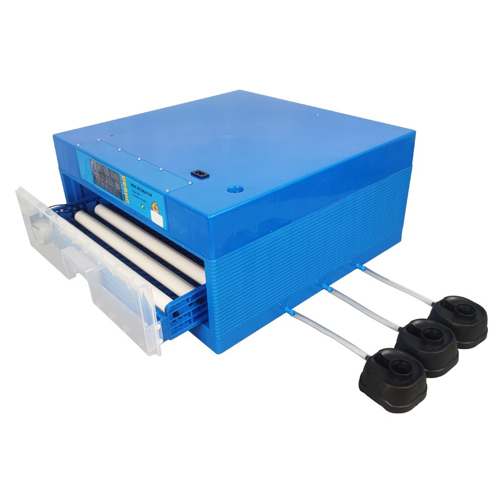 Incubator Drawer Single Layer Temperature Humidity Digital Display 64 Eggs 110V
