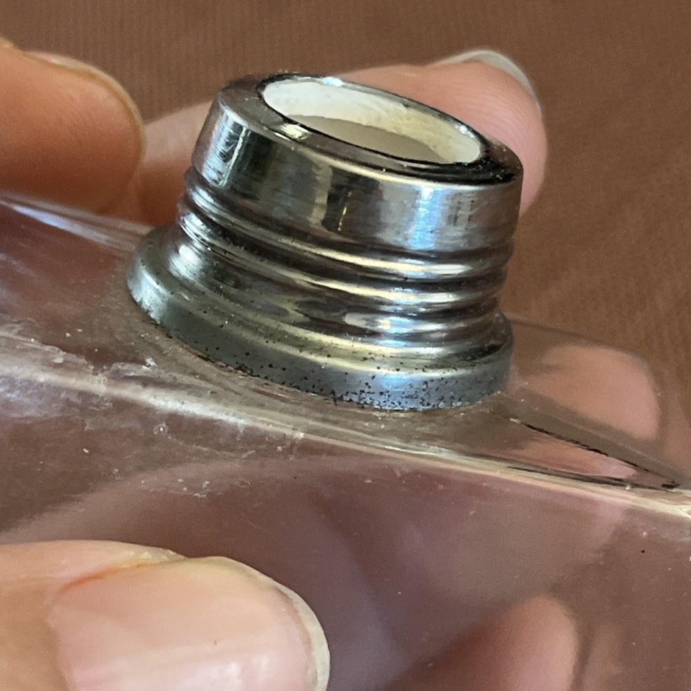 Vintage Silver Glass Perfume Bottle