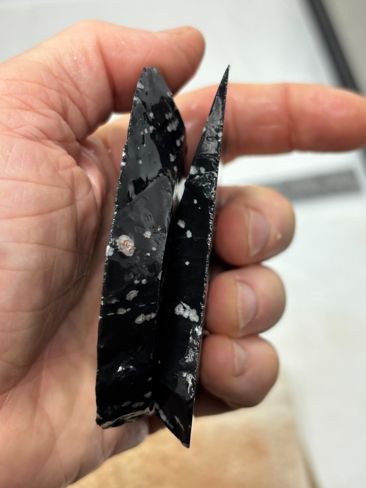 Snowflake Obsidian Slabs Lapidary Cabbing Knapping Combo ship avail
