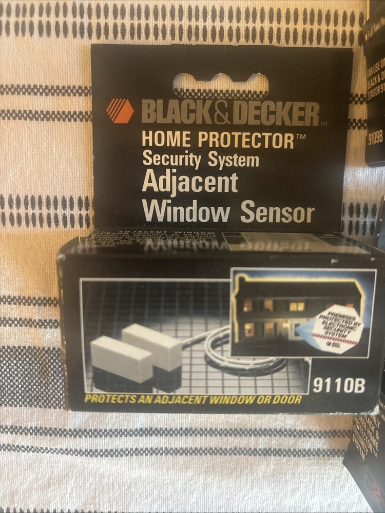 5 Vintage NOS Black & Decker Home Protector Entry Sensor Security Sensor