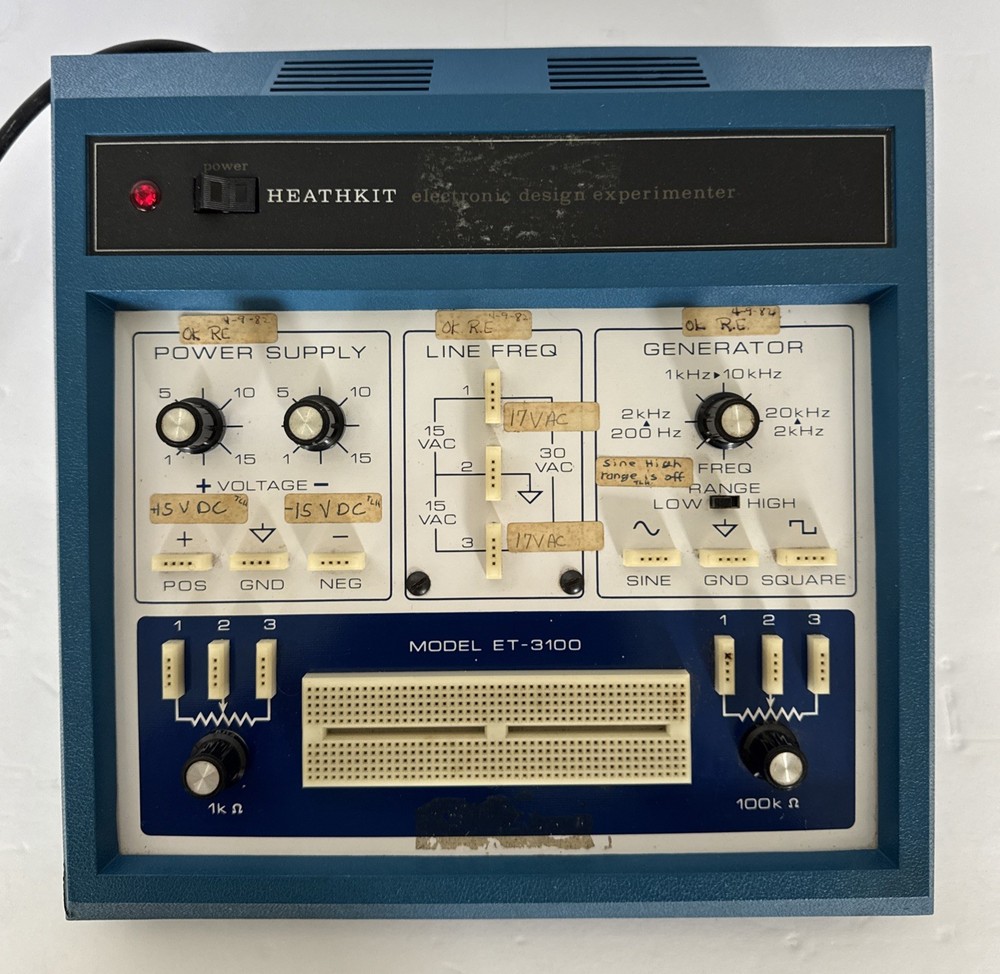 Heathkit Electronic Design Experimenter ET-3100 Powers On Untested Vintage