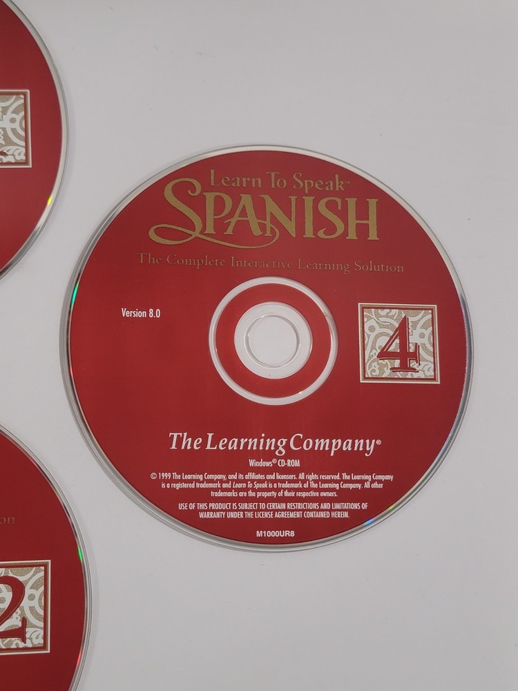 Spanish Language (PC and MAC) PC CD-ROM - 10 Discs, Learning Company, Multimedia