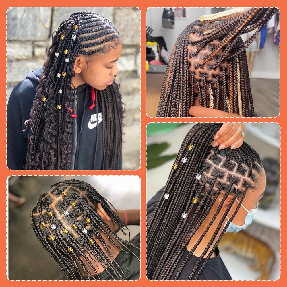 48 Pcs Dreadlock Crochet Hook Tool Set 6 Different Size Bent Latch Hook