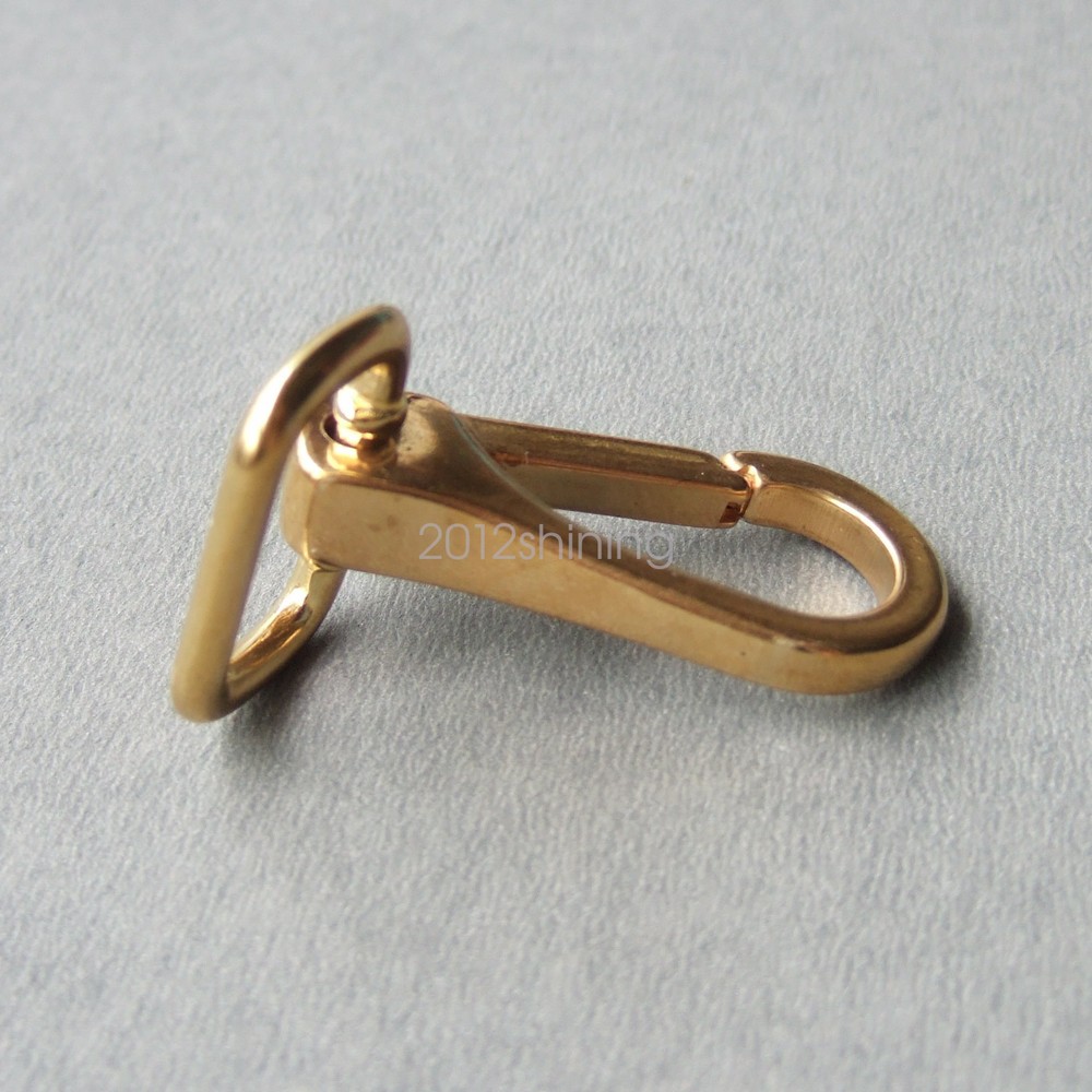 Solid Brass Strap Snap Swivel Square Eye 3/4" and 1"