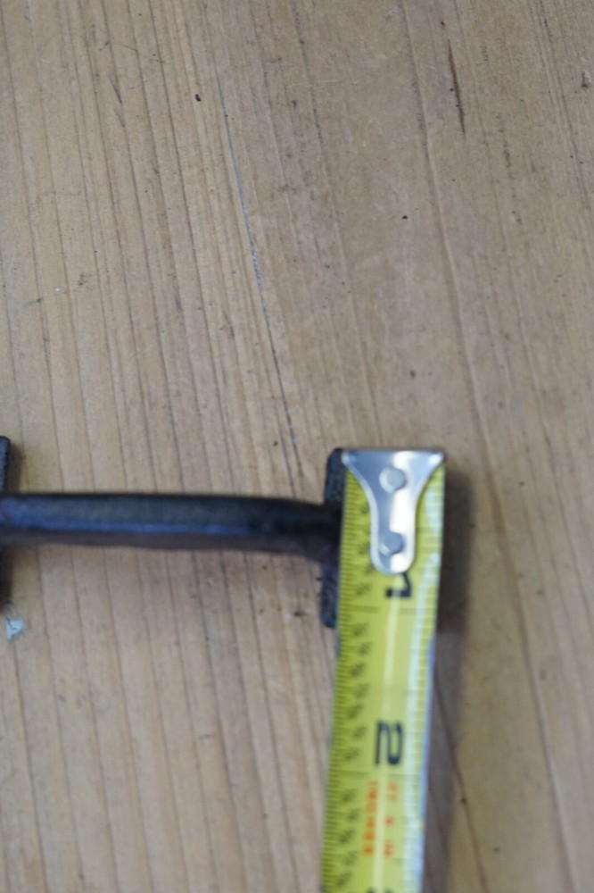 5 CAST IRON HANDLES RUSTIC DRAWER PULLS SMALL 3 5/8" LONG HOME KITCHEN WINDOW