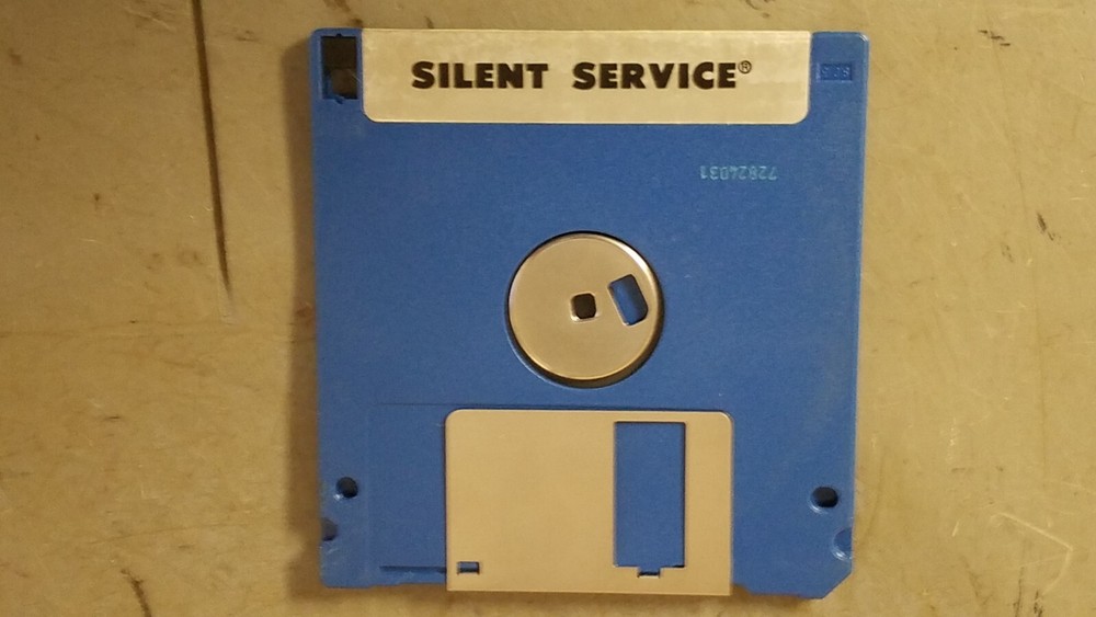 1987 Silent Service Submarine Simulation 3.5" Floppy Disk Video Game Untested