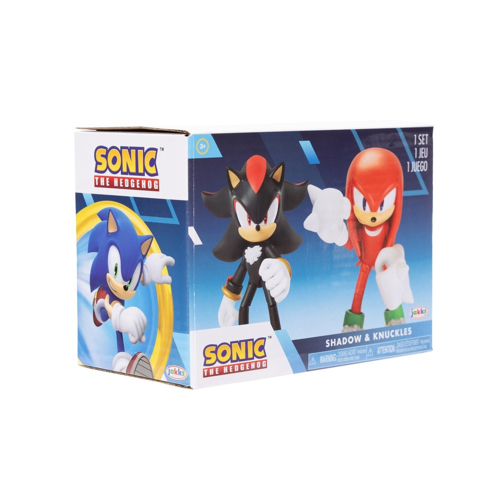 Sonic The Hedgehog 4" Action Figure 2 Pack Knuckles & 4", & Shadow
