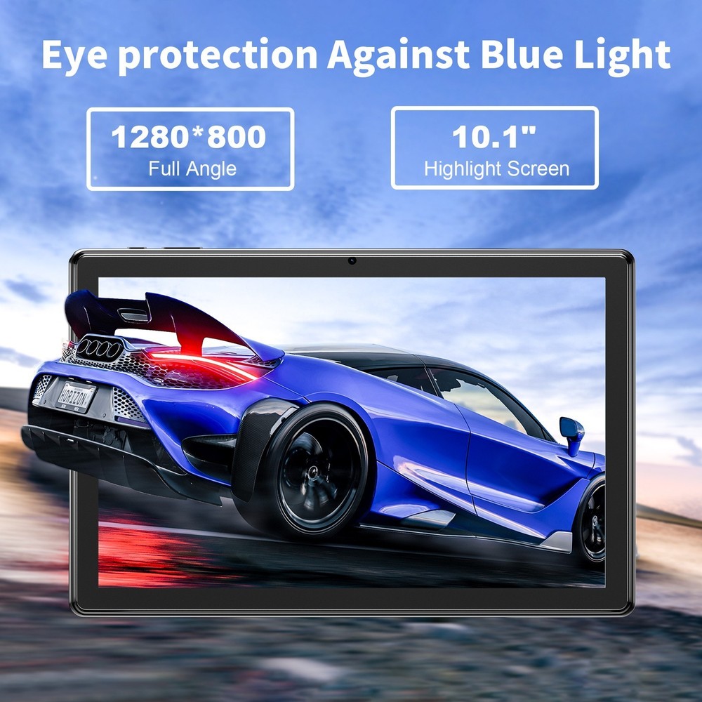 SGIN 10.1'' Tablets 4GB 64GB ROM Android 12 Quad-Core Processor WiFi Dual Camera