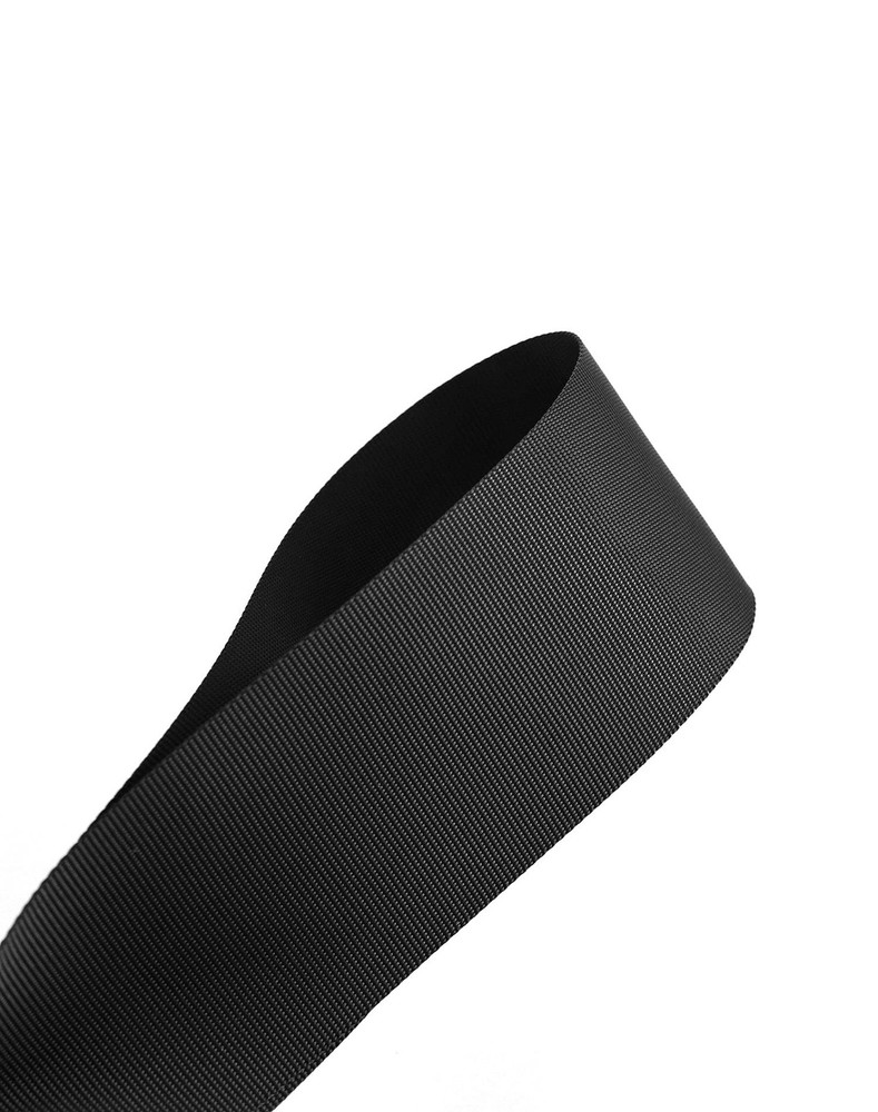 QWORK Wall Mounted Retractable Belt Barrier, Crowd Control 10', Black