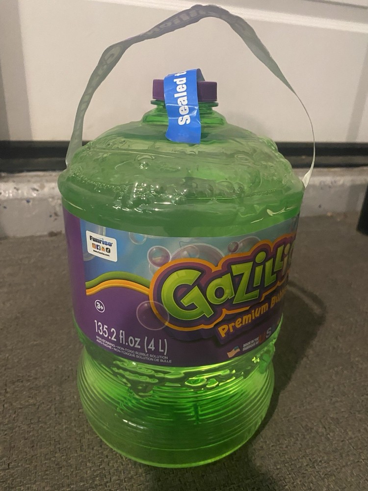 Gazillion Bubbles Premium Bubble Solution, 4 Liter New