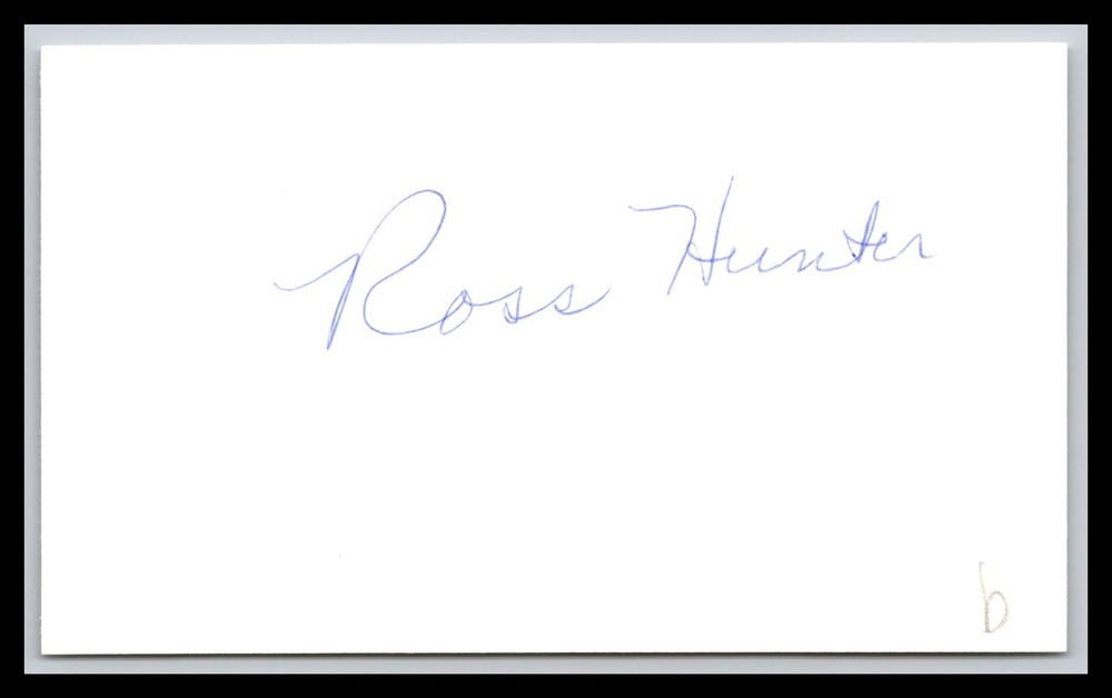 Ross Hunter - Actor - 3x5 Card - Signed / Autograph (b)