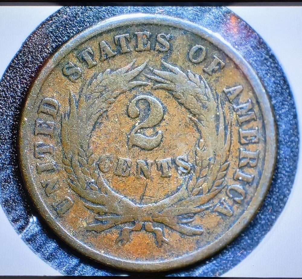 USA 1864 First Year 2 Cent Piece