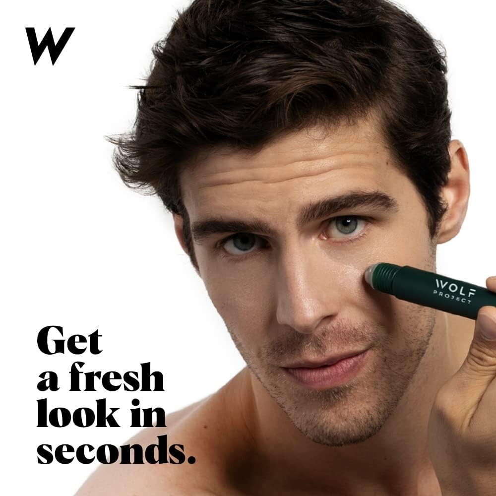 Wolf Project Under Eye Roller with Caffeine Vitamin C and Peptides Dark Circles