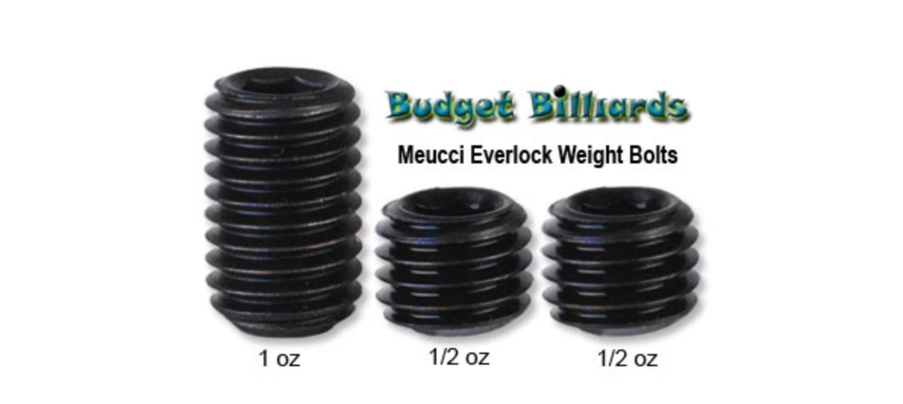 Meucci Billiard Pool Cue - Everlock Weight Kit & Hex Wrench - Coarse Thread