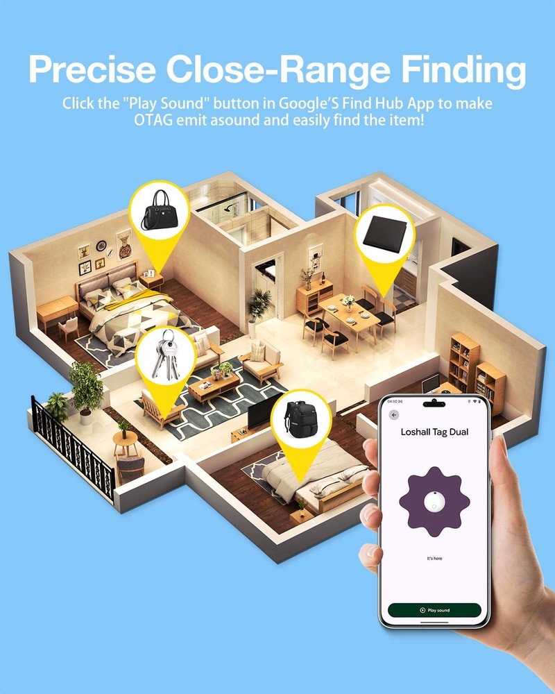 Air Tags for Android,Air Tags-4 Pack Android,2 Year Battery Life,Air Tracker ...