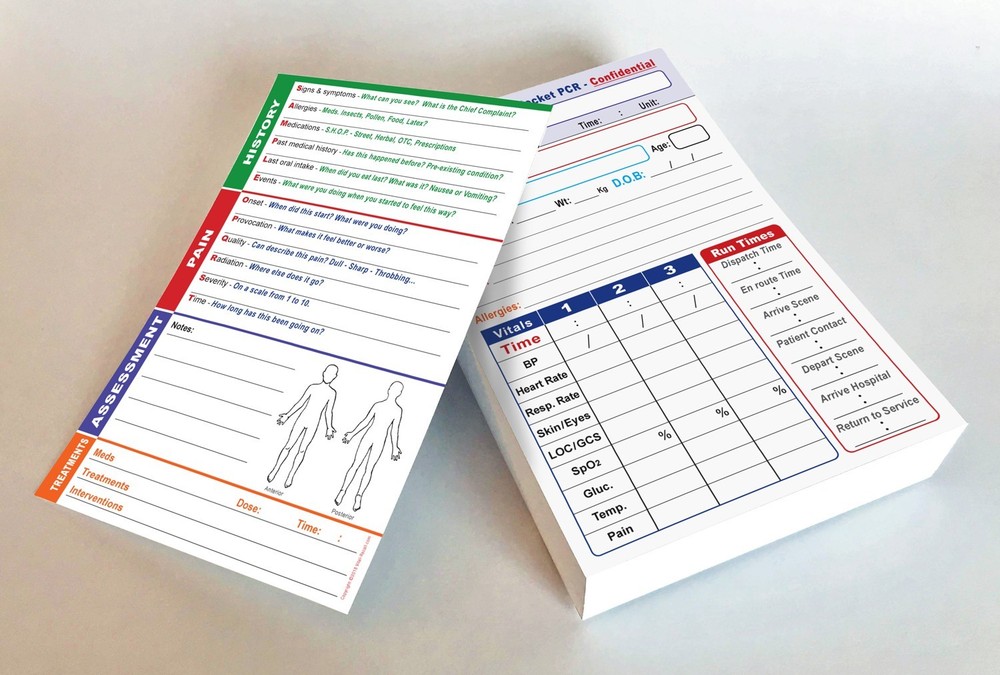 EMT Complete Pocket Pre-PCR Form 100 pack + Hyper-flex Clipboard