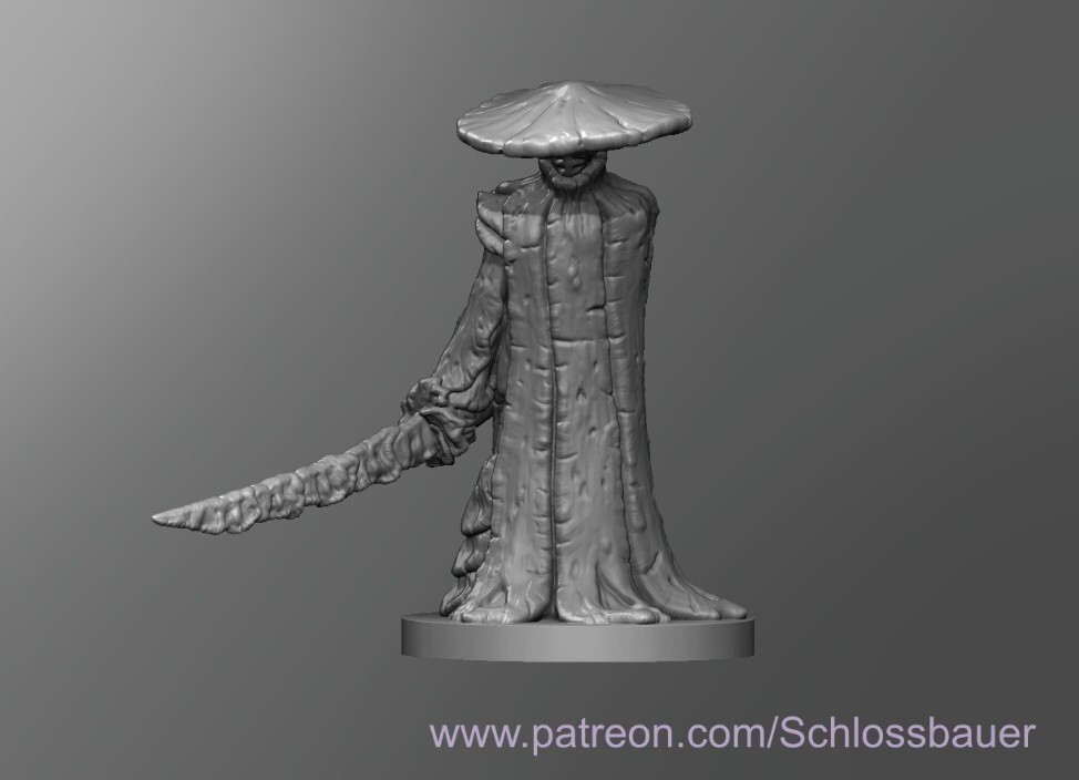 Myconid V4 Creature Monster Manual 28mm Scale DND D&D Miniature SB
