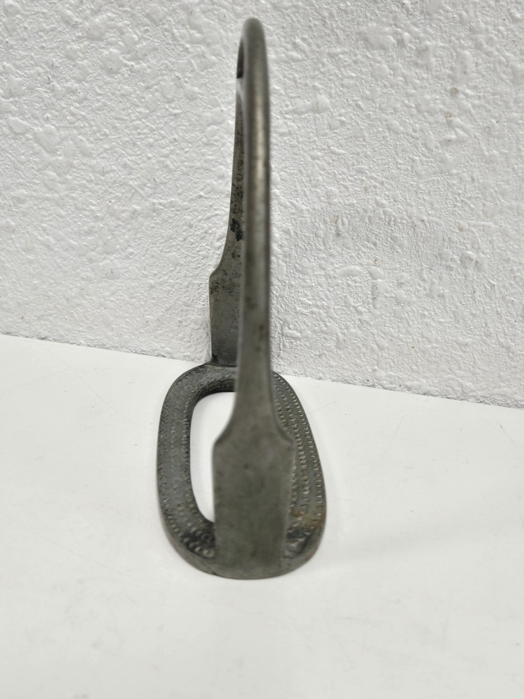 English Stirrup Single Solid Nickel? Metal