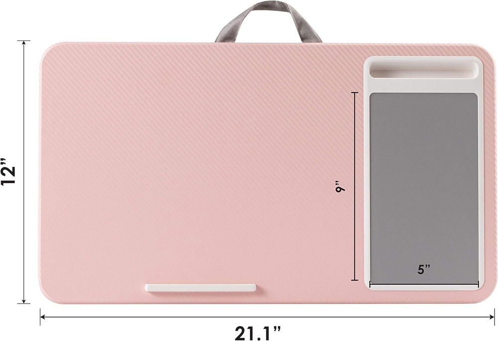 Enhanced Lap Desk with Phone Holder and Cooling Cushion - Versatile Workspace