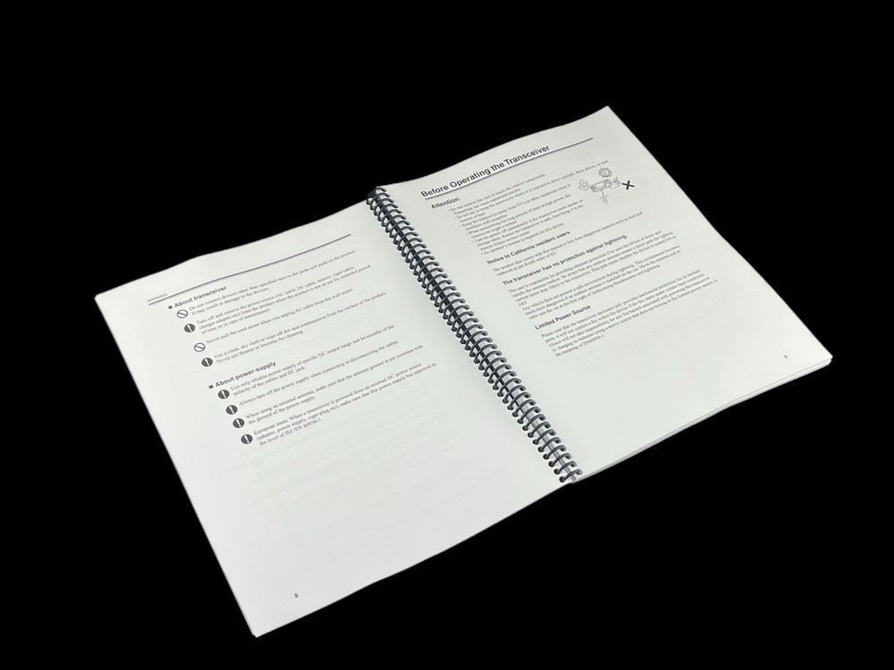 Alinco DX-SR8 Transceiver Instruction Manual Operating Guide Coil Bound