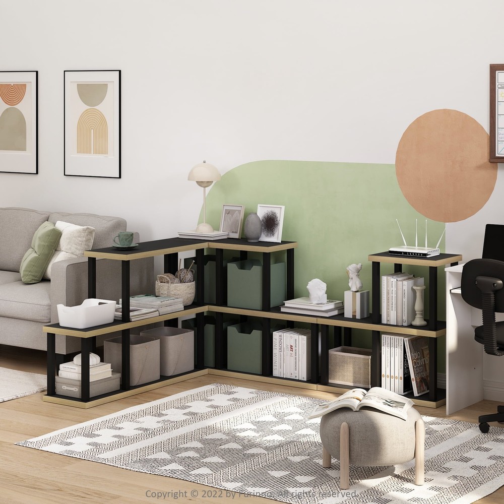 Tools 3-Cube Decorative Display Shelf in Americano/Black