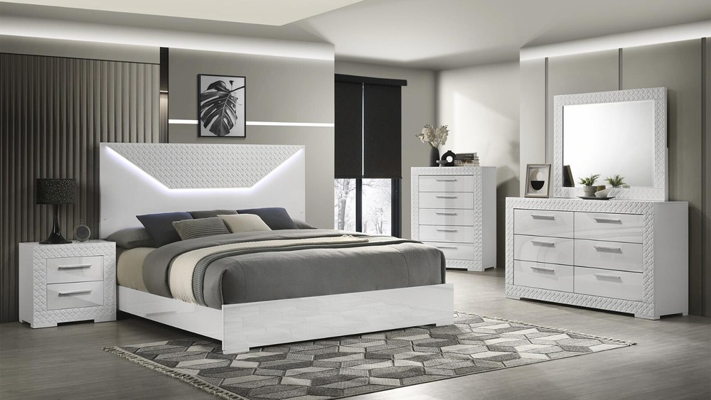 Blanca King Bedroom Set total 4 piece