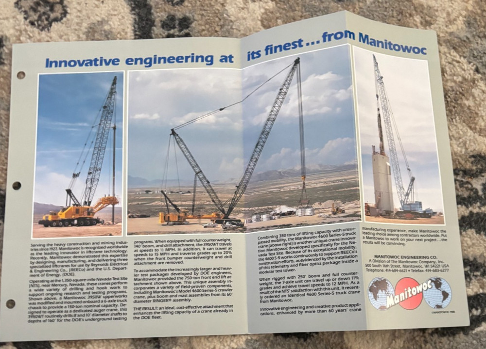 Manitowoc Engineering Cranes Brochure AMIL25