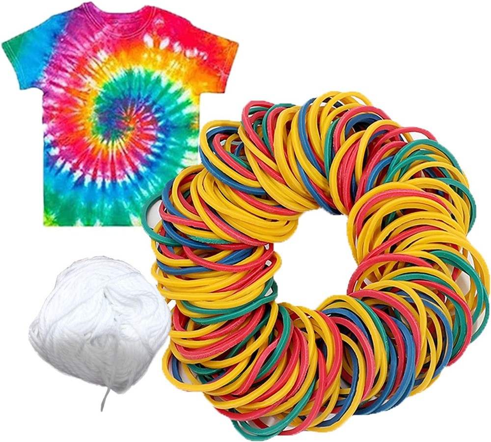 Rubber bands for tie dye projects craft project Design Assorted Multicolor