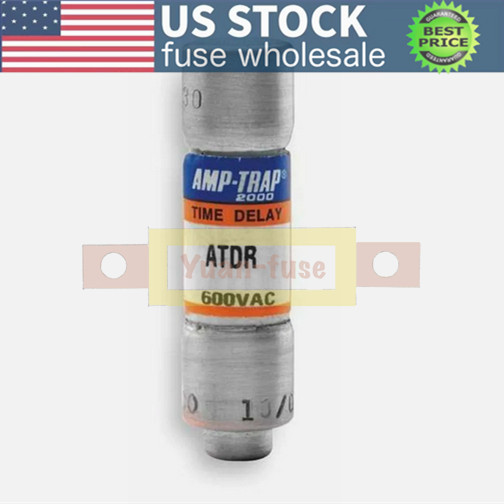 10PCS New Ferraz Shawmut ATDR-2 2A 600V Time-delay Fuse ATDR2