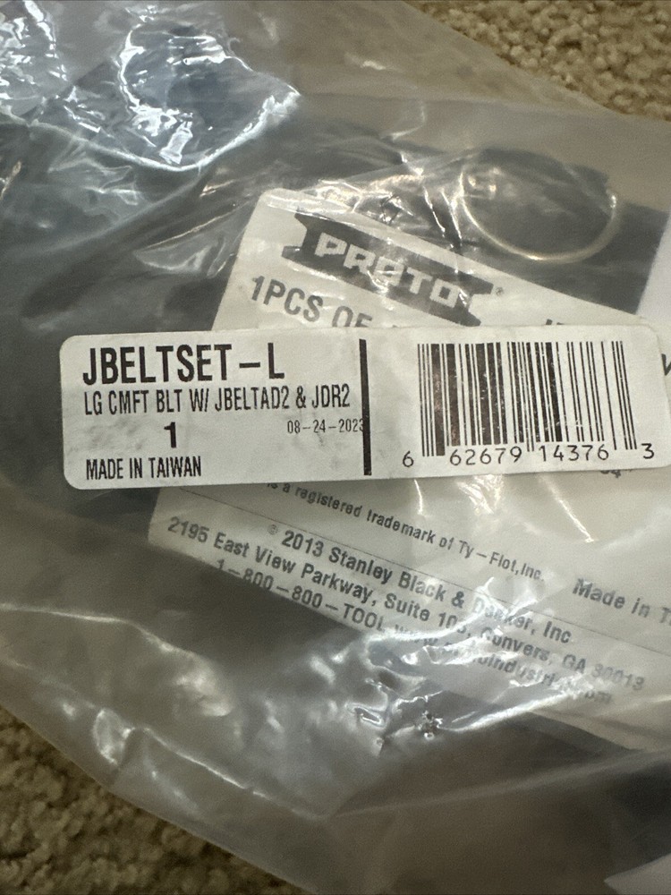 PROTO® TETHERING COMFORT BELT SET. SIZE LARGE (JBELTSET-L)