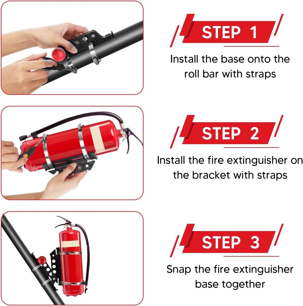 Quick Release Fire Extinguisher Mount Car Bracket Adjustable Holder For Jeep