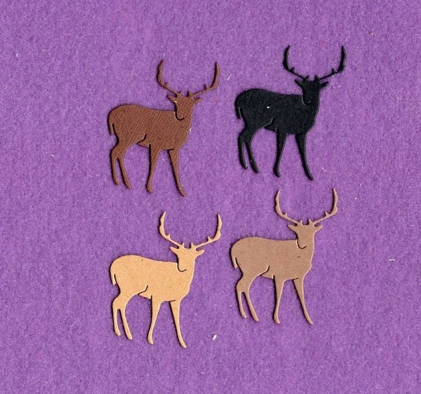 DEER  BUCK # 5  die cuts scrapbook cards