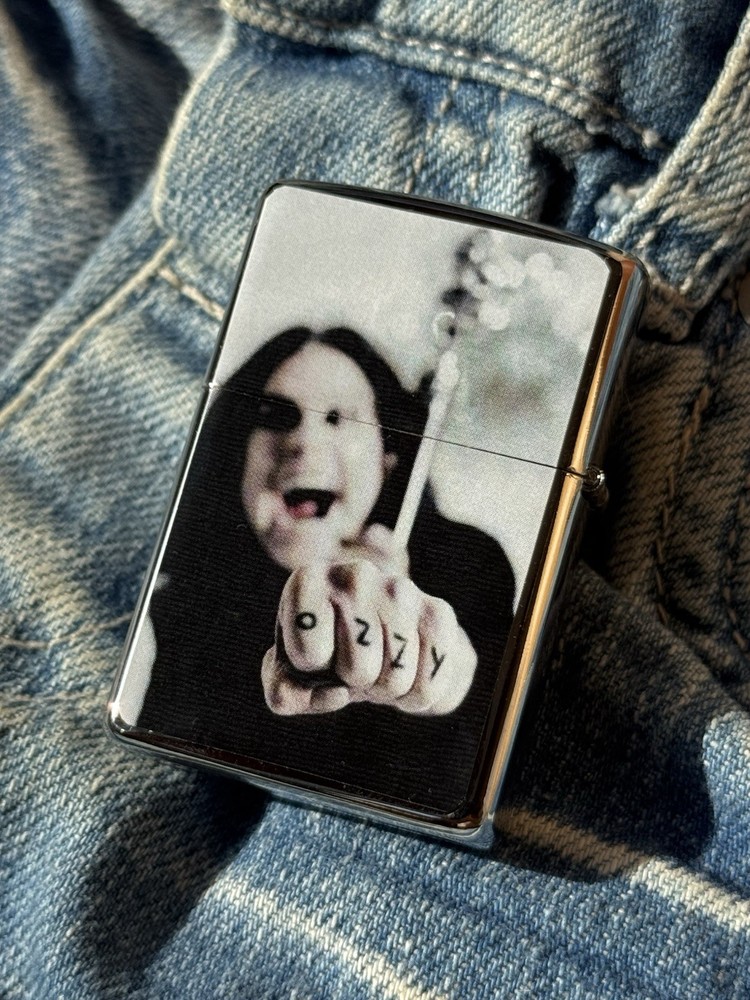 💥Vintage 00s WORK Lighter Legend Ozzy Osbourne Two Sided