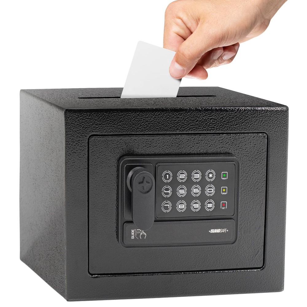 Mini Personal Electronic Safe Box - Small Security Box with Digital Keypad & ...