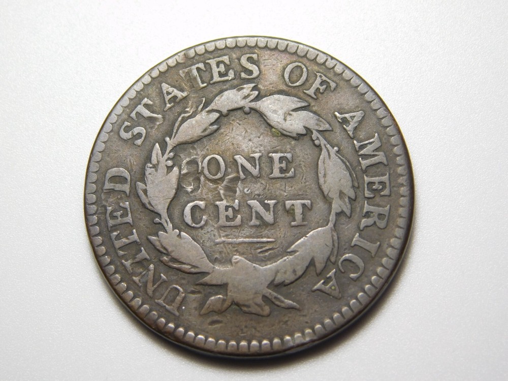 OLD US COIN 1816 CORONET HEAD ROTATED DIE ERROR LARGE CENT