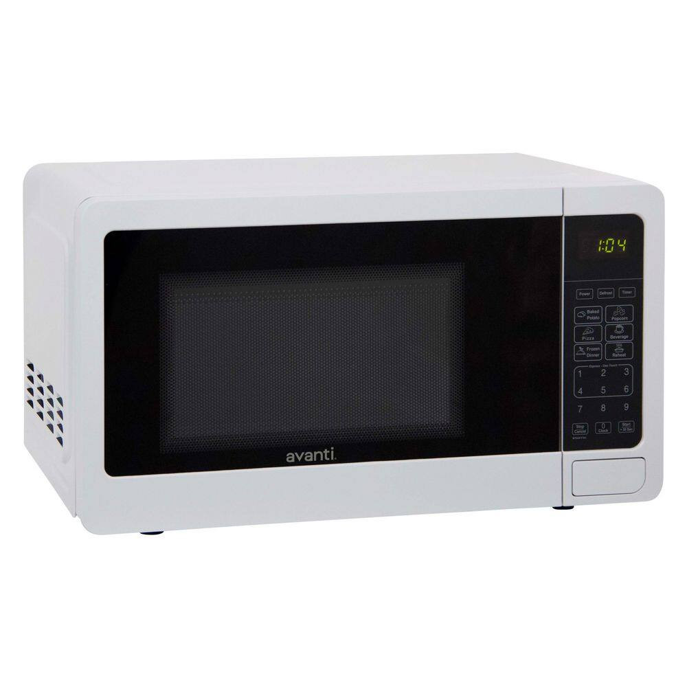 17.75 In. W Countertop Microwave Oven, 0.7 Cu. Ft., in White