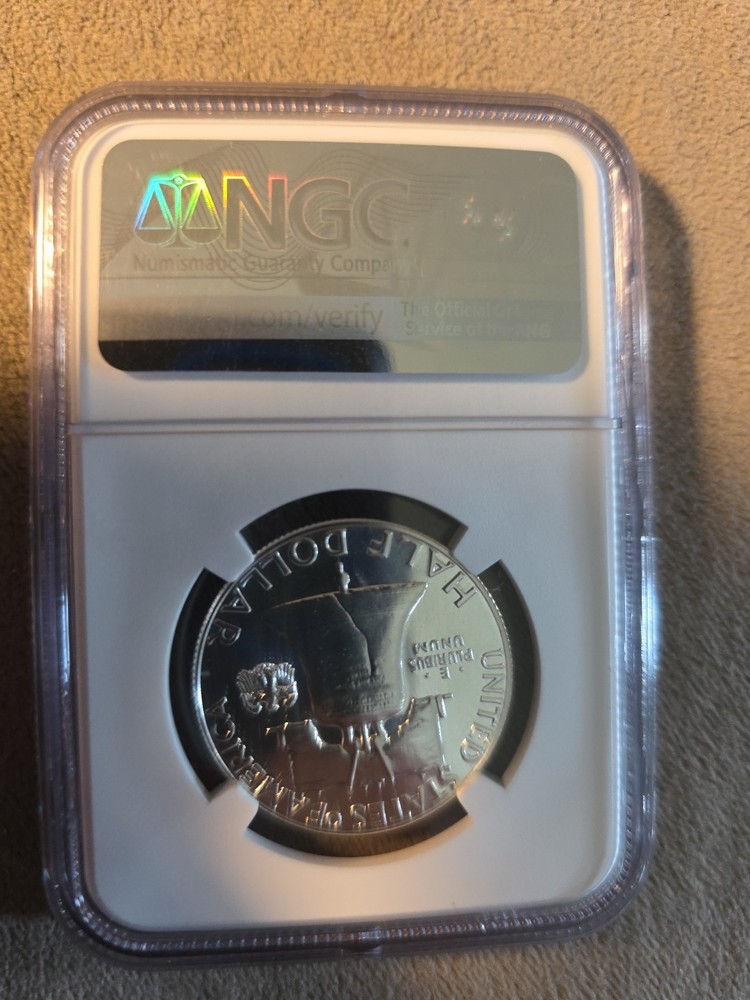 1962 FRANKLIN HALF DOLLAR NGC PF-67 - PROOF- CERTIFIED - 50C
