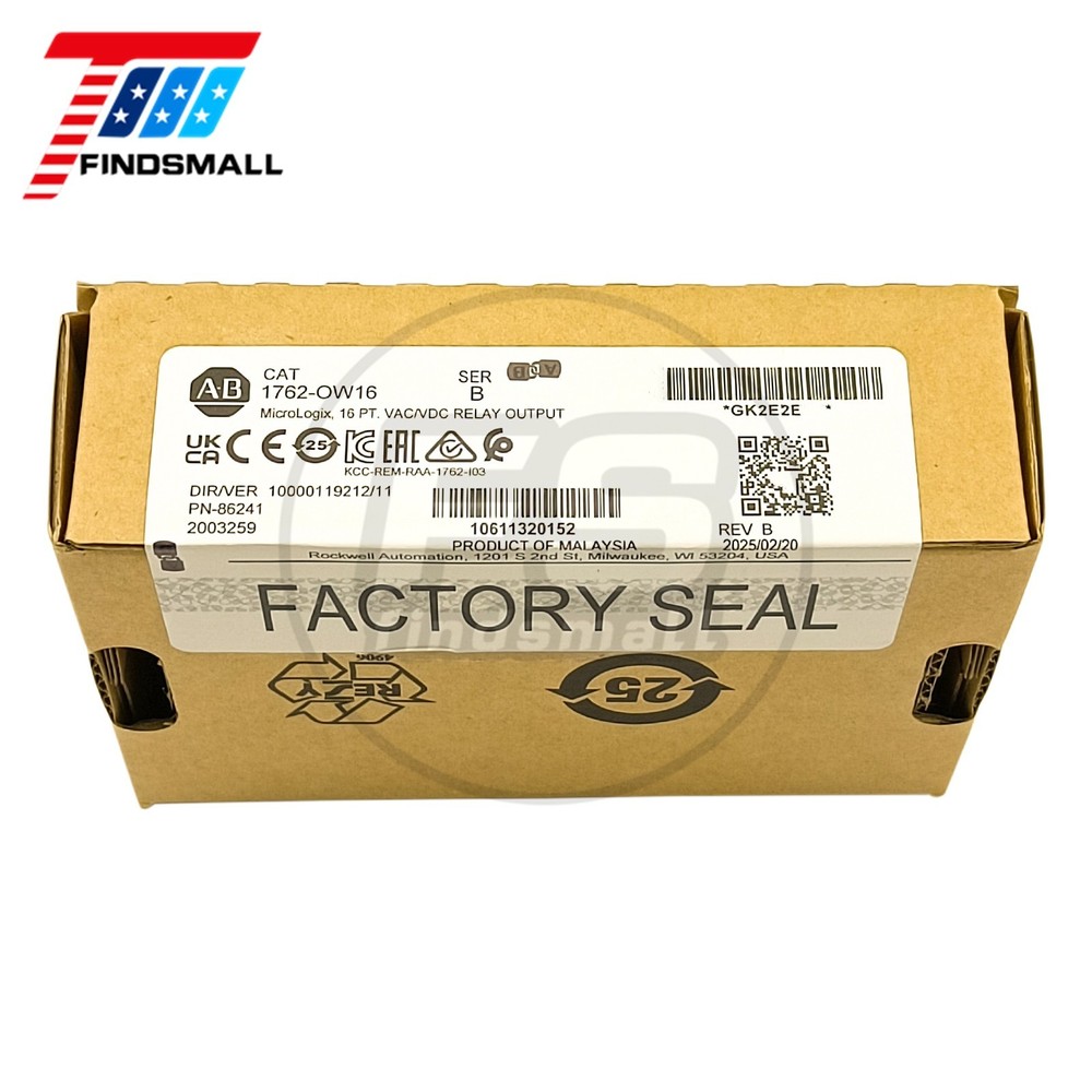 2025 New Allen-Bradley 1762-OW16 /B MicroLogix 16 PT VAC/DC Relay Output Module