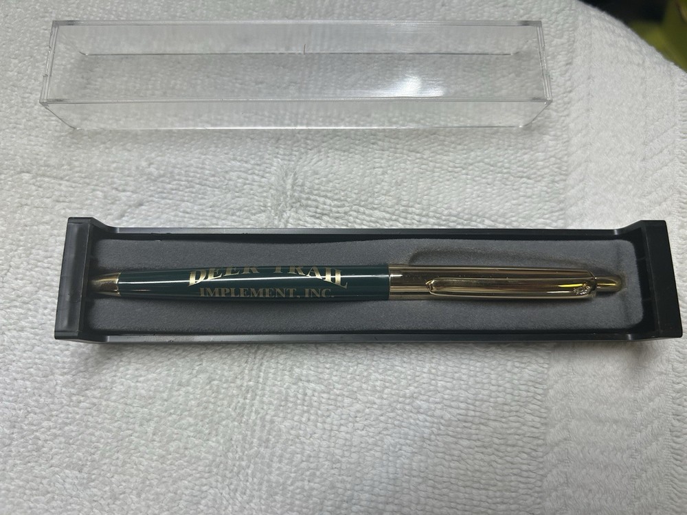 Vintage Deer Trail Implement/John Deere Pen/with Plastic Case